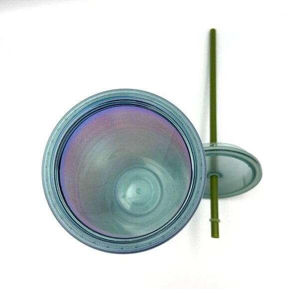 Starbucks Frosted Sirens Mermaid Tail Green Iridescent 24oz Cold Cup - Picture 5 of 5